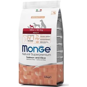 MONGE Mini Karma per can Salmone con riso 2,5 kg