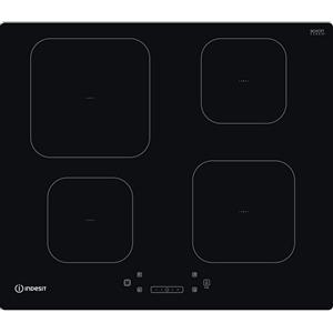 INDESIT Piano a Induzione, 60 cm, 4 Zone Cottura, Vetro Nero - IS83Q60NE