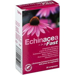 Optima Naturals Echinacea Fast - Integratore Immunitario con Echinacea Purpurea e Angustifolia, 20 Compresse