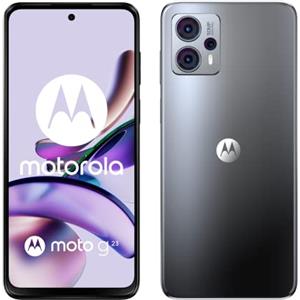 Motorola moto g23 (tripla fotocamera 50 MP, batteria 5000 mAH, Dolby Atmos Stereo Speakers, 8/128 GB espandibile, Display 6.53 90Hz, NFC, Dual SIM, Android 13), Concrete Black, cover inclusa