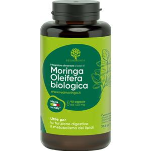 RedMoringa Moringa Oleifera Bio - Integratore Naturale in Capsule Vegetali per Digestione e Metabolismo - 90 cps