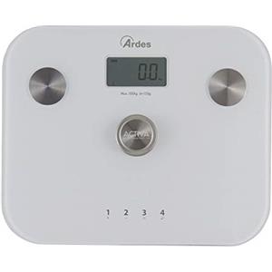 Ardes AR2PPBFM ACTIVA Bilancia Pesapersone Digitale Senza Batteria in Vetro NO Pile Peso Max 150 kg