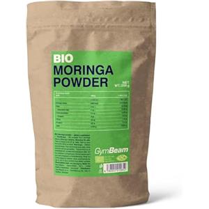 Gymbeam Moringa BIO in Polvere 200g, Estratto Vegetale Funzionale Ricco di Fibre e Proteine, Antiossidante per Combattere lo Stress Ossidativo delle Cellule, Supporto per la Pressione Sanguigna