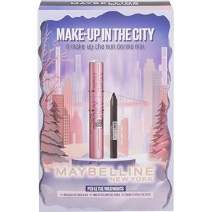 Maybelline New York Confezione Regalo, MAKE-UP IN THE CITY DI MAYBELLINE NEW YORK CON MASCARA SKY HIGH CLASSIC E MINI MATITA OCCHI TATTOO LINER GEL PENCIL BLACK
