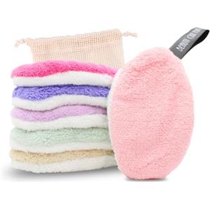 Sugeru®6pcs Dischetti Struccanti Riutilizzabili Lavabili,Dischetti Cotone Pad Pulizia Profonda dei Pori Viene Fornita con Sacchetto per Biancheria in Rete,Soffici Resistenti per Tutti i Tipi (6pcs)