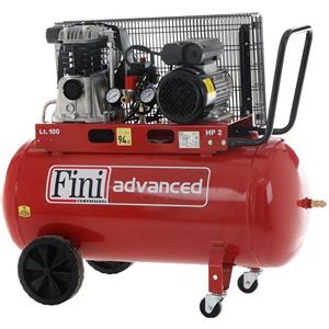 Fini MK 102-100-2M - Compressore aria bicilindrico 2 HP monofase 100 litri