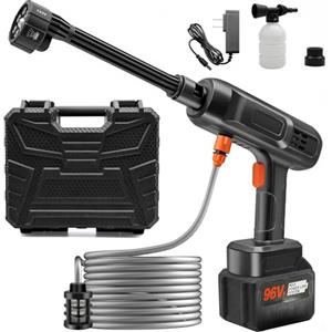Mahiot Idropulitrice Senza Fili, Idropulitrice a Batteria da 22500mAh, Idropulitrice Senza Fili ad Alta Pressione 500 PSI, Idropulitrice Portatile con Ugello 6-in-1 per Auto, Giardino, Casa