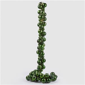 EDG - Enzo De Gasperi Festone Natalizio con Palline di Natale L150 cm 4 Varianti (1pz) Verde