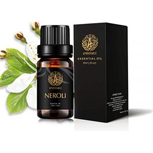 Aphrosmile Neroli Olio Essenziale per diffusore, terapeutico Grade Neroli profumato olio, 100% Pure Aromaterapia Olio essenziale Neroli profumo per umidificatore 0.33oz-10 ml