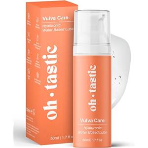 ohtastic Lubrificante Intimo all'acqua per Donna - Gel base di Acqua con Acido Ialuronico - Lubrificazione con Secchezza Vaginale, Lubrificanti pH compatibile - ohtastic - (50ml)