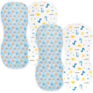 YCCOKJJ 4 fasciatoio per bambini, lavabile per comò, bilancia, passeggino, morbido, leggero, impermeabile e antiscivolo, riutilizzabile per neonati e bambini (2 stili)