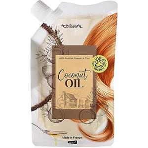 tradicity ORGANIC FARM Olio di Cocco per Capelli Secchi, Crespi e Danneggiati, Maschera Idratante. Termoprotettore Capelli. Olio Professionale Ristrutturante - 250 ml