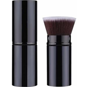 Generic Pennelli retrattili per trucco, da viaggio, Kabuki, per cipria, fondotinta, fondotinta liquido, protezione solare, con coperchio per miscelare liquidi, bronzer, crema o cosmetici in polvere