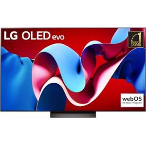 LG OLED evo 55'', Serie C4 2024, OLED55C46LA, Smart TV 4K, Processore α9 Gen7, Brightness Booster, 40W, Dolby Vision, 4 HDMI 2.1 4K@144Hz, GSync, VRR, Alexa, ThinQ AI, webOS 24