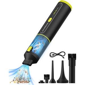 NEVERLAND Aspirabriciole Senza Fili 20KPa Aspirapolvere Auto Portatile, 3 Velocità Aspirapolvere Auto con Potente Aspirazione, Mini Aspirapolvere Ricaricabile per Auto, Ufficio, Peli Cane