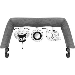 iGRATENS Baby Bouncer Toy Bar, barra giochi per sdraietta Bliss and Balance Soft con 3 PCS di simpatici giocattoli sensoriali, facile da attaccare e staccare, delicato sulla pelle, lavabile in lavatri