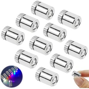 KeyQueen 10 Pezzi Mini Luce LED a Batteria, Lucine LED Decorative per Modello in Miniatura Adatto Piccola Lampada Giocattolo per Giocattoli Decorativi Case Delle Bambole Modelli Artigianali (7 Colori)