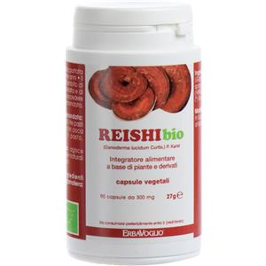 Erbavoglio Reishi Bio - Integratore Alimentare 90 Capsule da 27g con Azione Antiossidante e Supporto Immunitario