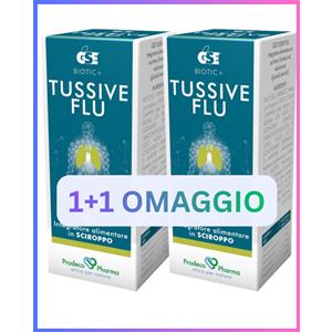 PRODECO PHARMA GSE Tussive Flu Sciroppo 120 ml - Integratore Alimentare per il Sollievo della Tosse con Estratti Naturali