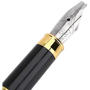 aqxreight Penna Stilografica per Calligrafia Parallela, con Pennino Cesellato per lo Stile di Scrittura Corsivo (Punta della penna 2,5 mm)