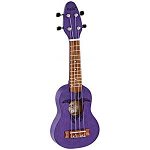 Ortega Guitars Sopranino Tiny Ukulele - Keiki K1 Series - Incisione Sea Turtle - viola (K1-PUR)