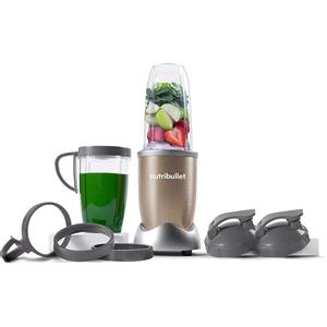 NutriBullet Frullatore Elettrico, Tritatutto, Frullatore Smoothie, MuLitriifunzione 0,9 Litri Potenza 900 watt colore Champagne - 0C22300020