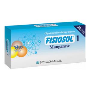 Specchiasol Fisiosol - Integratore di Manganese in 20 Fiale da 2 ml per Allergie