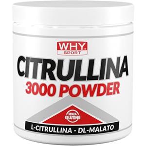 WHY SPORT CITRULLINA 3000 - Integratore Alimentare Energetico a Base di Citrullina Malato - 201 gr