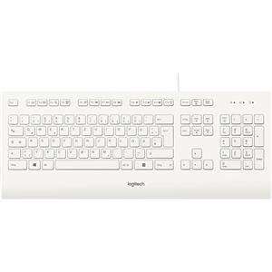 Logitech K280E Pro Tastiera, Layout Tedesco ‎Qwertz, Bianco