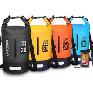 Blackace arteesol 5L 10L 20L 30L Impermeabile Borsa Secca/Borsa Impermeabile con Cinghia Lunga Regolabile per Kayak in Barca Escursione in canoa/pesca/Rafting/Nuoto/Snowboard