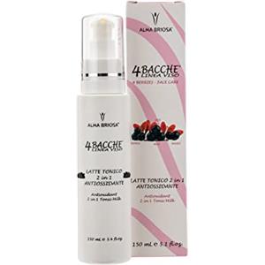 Alma Briosa Latte Tonico 2 in 1 Antiossidante 4Bacche Linea Viso- 150 ml