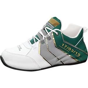 BIISDOST Scarpe da ginnastica leggere da uomo per interni ed esterni, scarpe da corsa, antiscivolo, comode, da trekking, sneaker, jogging, basket, scarpe da allenamento, verde, 40