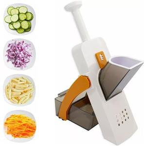 myself 21 SHOP® Mandolina Affetta Verdure Manuale con Spessore Regolabile Affettatrice Taglia Verdure Multifunzione affetta Taglia trita Julienne colori assortiti