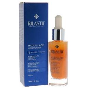 Rilastil Maquillage Lightfusion Fondotinta in Siero 50 Moka - Fluido Idratante con SPF15 per Effetto Naturale e Luminoso