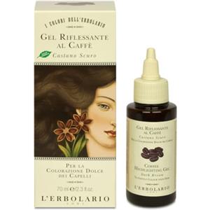 L'Erbolario Gel Riflessante - Colore Capelli per Uomo e Donna - Copertura dei Primi Capelli Bianchi e Grigi - Senza Ammoniaca e Ossidanti - Made in Italy - Castano Scuro - 1 Flacone da 70 ml