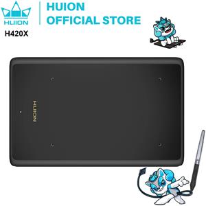 HUION Tavoletta grafica HUION H420X Tavoletta grafica digitale Tavoletta grafica per pittura con penna senza batteria PW100 8192 L