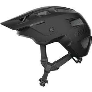 ABUS MoDrop Casco MTB, casco da bicicletta robusto con buona ventilazione per mountain bike, vestibilità personalizzata, per donna e uomo Nero (velvet black) S (51-55 cm)