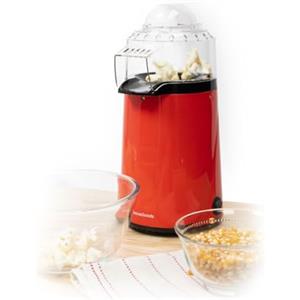 InnovaGoods® Macchina per popcorn ad aria, cottura rapida senza grassi (2-3 min), temperatura ca. 200 ºC +/- 20 ºC. Include coperchio multiuso e contenitore dosatore.