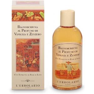 L'Erbolario Bagnoschiuma Vaniglia e Zenzero 250 ml - Con Estratto di Fior di Loto e Proteine del Riso