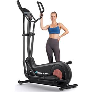 MERACH Cyclette Ellittica per Casa con Lunghezza Passo di 47cm, Ellittiche Ultra Silenzioso Resistenza Magnetica 8 Livelli, Allenamento di Resistenza Efficace, App Proprietaria, Carico Fino a 180kg