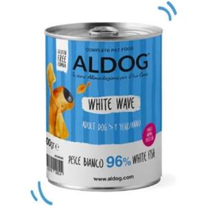 Aldog Super Premium Adult All Breeds - Cibo Umido Monoproteico per Cani Adulti con Pesce Bianco - 400 gr