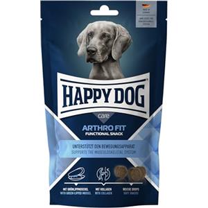 Happy Dog Snack Arthro Fit - Snack per Cani Adulti senza Cereali, 100 g, con Ingredienti Naturali e Consistenza Morbida