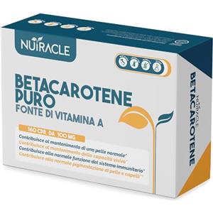 Nutracle Betacarotene 160 compresse | Integratore di Beta-Carotene e Rame per Abbronzatura Forte | Sostegno per la Vista Alta Concentrazione di Pro Vitamina A