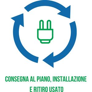 Samsung Lavasciuga Libera Installazione Caricamento Frontale Samsung WD90DG6B85BKU3 AI Control Ecodosatore 9/6Kg Classe D