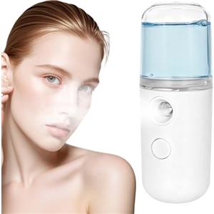 Homirty Nano Face Mister, confezione da,mini nebulizzatori facciali da 30 ml, atomizzatore portatile ricaricabile tramite USB, per idratazione della pelle, trucco e viaggi (bianco)