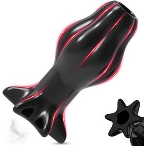 BDSMYOU Plug Anale Cavo Anal Plug Dilatatore Anale,Sex Toys Dilatatore Ano per Donna Uomo,Plug Analesex Toy Anali Tunnel Speculum,Peretta per Lavaggio Ano,Sexytoysys Coppia (Nero, L)