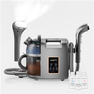 Uwant B200 - Dispositivo di pulizia per tappezzeria, 1900 W, con funzione di pulizia a vapore, adatto per tappeti, divani, tende e vestiti, volume del suono: 74 dB, potenza di aspirazione: 12000 Pa