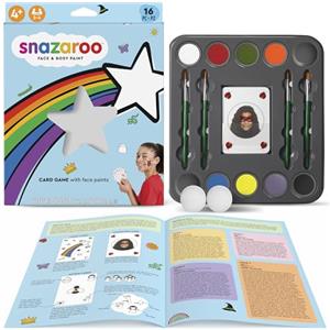 Snazaroo Gioco di carte Snazaroo - Confezione da 16 pezzi con colori per il viso e accessori