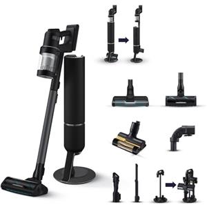 Samsung Scopa Elettrica Ricaricabile VS90F40DEK/WA BESPOKE Jet™ AI Ultra complete extra, Aspirapolvere Senza Filo, Clean Station, Potenza 400W, Fino a 160 Min di Autonomia, Satin Black