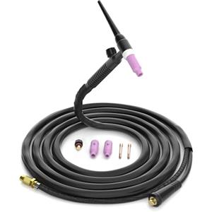 H HZXVOGEN Torcia per saldatura TIG WP17V 4M Torcia per saldatore 140A 150-Amp raffreddata ad aria SR-17V TIG pistola saldatrice con spina europea per sollevamento TIG Lift ARC